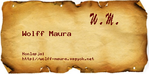 Wolff Maura névjegykártya